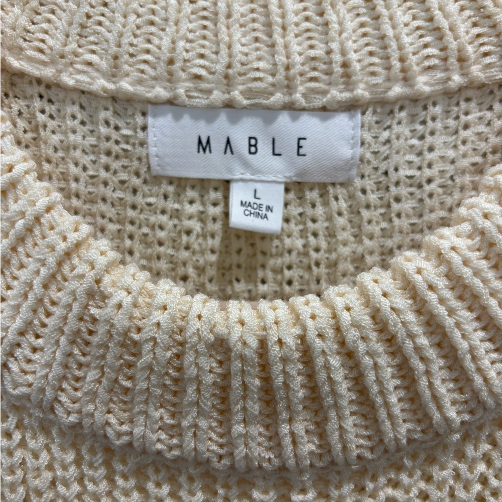 (NWOT) Beige Knit Sleeveless Dress - Picture 3 of 4